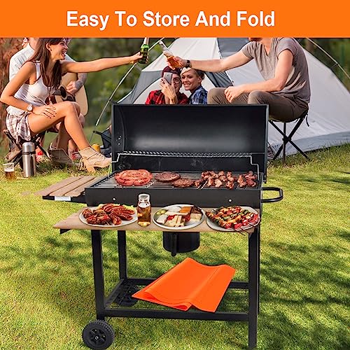 36 Inch Griddle Cover for Blackstone Grill Accessories Set 28 22 17 Inch Large Silicone Flattop Grill Protective Mat Cover Outdoor BBQ Griddle Mat for Blackstone under Grill Deck Protector