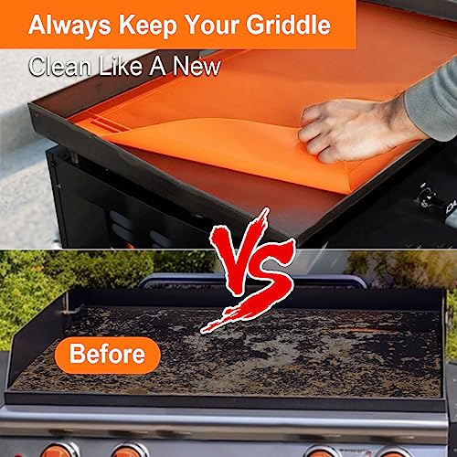 36 Inch Griddle Cover for Blackstone Grill Accessories Set 28 22 17 Inch Large Silicone Flattop Grill Protective Mat Cover Outdoor BBQ Griddle Mat for Blackstone under Grill Deck Protector