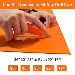 36 Inch Griddle Cover for Blackstone Grill Accessories Set 28 22 17 Inch Large Silicone Flattop Grill Protective Mat Cover Outdoor BBQ Griddle Mat for Blackstone under Grill Deck Protector