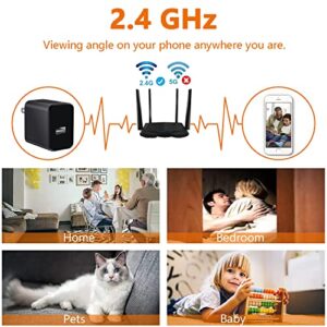 Spy Camera Wireless Hidden WiFi Camera with Remote View - 4K UHD - Spy Camera Hidden Camera Charger - Spy Camera Wireless - USB Hidden Camera - Nanny Cam Hidden Camera - Small Camera - Secret Camera