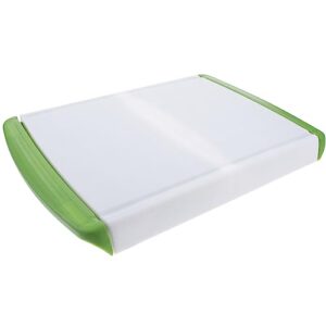 kichvoe plastic cutting board with slide out trays space saver catches food and waste food prep station for kitchen cooking supplies