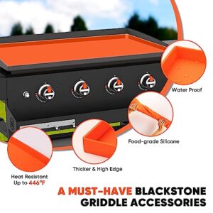 Silicone Griddle Mat for Blackstone 36 Inch Griddle,Maywe Tanso Heavy Duty Food Grade Silicone Protective Mat Cover for Blackstone 36",All Season Cooking Protective Cover|High-Wall Design