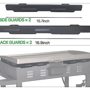 Wind Guards for Blackstone 36' Griddle, Magnetic Wind Screens, Blackstone Griddle Accessories, Fit for Blackstone Grill, Magnetic Stainless Steel Wind Screens Protect Flame Hold Heat (Iron, 36"inch)