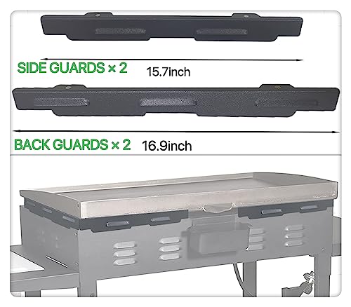 Wind Guards for Blackstone 36' Griddle, Magnetic Wind Screens, Blackstone Griddle Accessories, Fit for Blackstone Grill, Magnetic Stainless Steel Wind Screens Protect Flame Hold Heat (Iron, 36"inch)