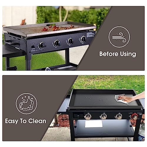 Griddle Buddy Grill Mat for Blackstone 36 Inch Griddle, Heavy Duty Silicone Griddle Mat, High-Wall Design, All Season Cooking Protective Mat, Shields from Rodents, Debris, Rust, Reusable (36 Inch)