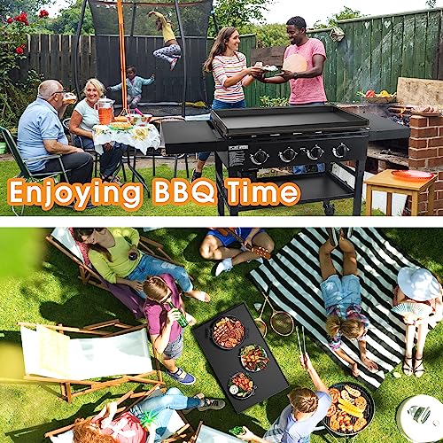Griddle Buddy Grill Mat for Blackstone 36 Inch Griddle, Heavy Duty Silicone Griddle Mat, High-Wall Design, All Season Cooking Protective Mat, Shields from Rodents, Debris, Rust, Reusable (36 Inch)