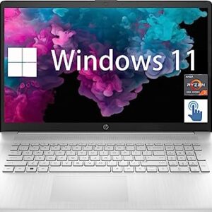 HP 17.3 Inch Touchscreen HD Laptop for College Students, AMD Ryzen 3 7320U, Windows 11, 8GB DDR5 RAM, 512GB SSD, AMD Radeon Graphics, Webcam, Bluetooth 5.0, USB Type-C, PCM