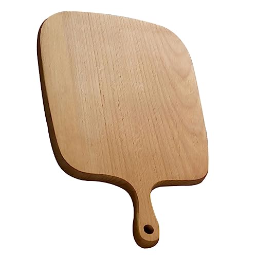 BESTonZON 1pc Wood Serving Tray Large Cutting Board Wooden Serving Tray Mincing Board Breadboard Chopping Block Bamboo Khaki Wooden Chopping Board Cutting Block for Kitchen Cheese Platter