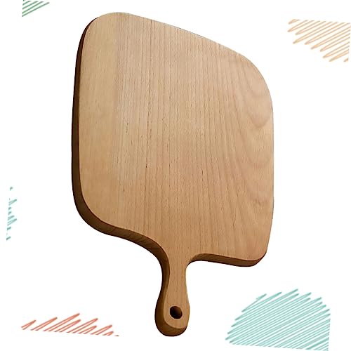 BESTonZON 1pc Wood Serving Tray Large Cutting Board Wooden Serving Tray Mincing Board Breadboard Chopping Block Bamboo Khaki Wooden Chopping Board Cutting Block for Kitchen Cheese Platter