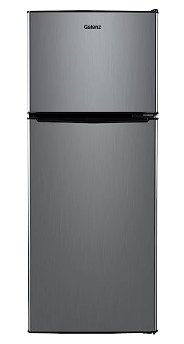 Thcbme 4.6. Cu ft Two Door Mini Refrigerator with Freezer, Stainless Steel