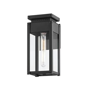 troy lighting b8513-tbk braydan - 1 light outdoor wall sconce-13 inches tall and 6 inches wide