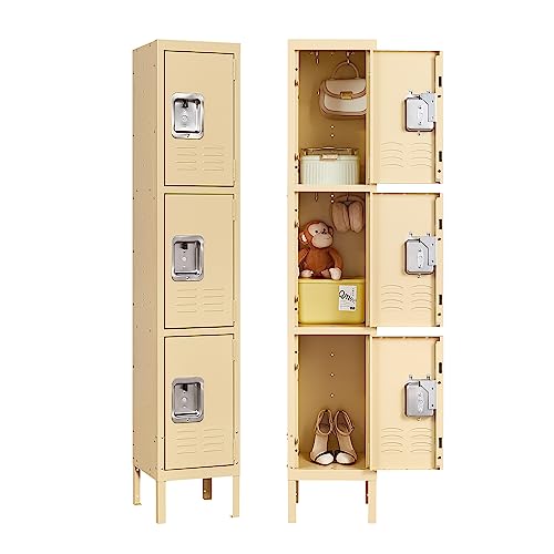 AFAIF Locker, Metal Locker for Employees, Steel Lockable Locker Storage Cabinet for School Gym Home Office Staff