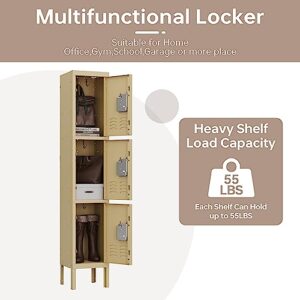 AFAIF Locker, Metal Locker for Employees, Steel Lockable Locker Storage Cabinet for School Gym Home Office Staff