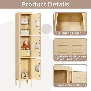 AFAIF Locker, Metal Locker for Employees, Steel Lockable Locker Storage Cabinet for School Gym Home Office Staff