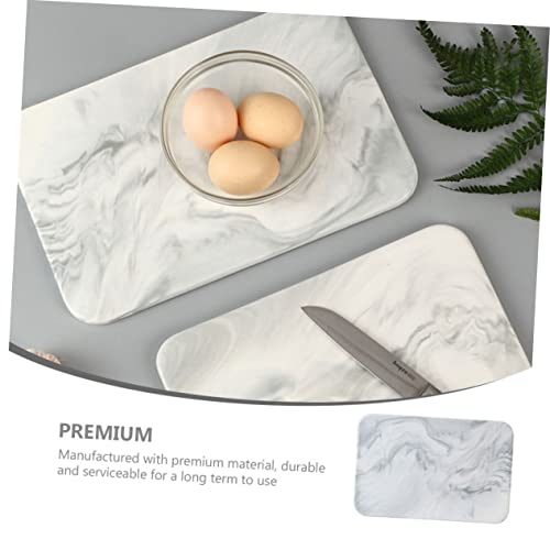 HEMOTON Marble Cutting Board Sushi Tray Bandejas Para Comida Cutting Boards for Kitchen Cutting Cheese Board Meat Chopping Board Reusable Chopping Board Kitchen Chop Board Cake Board Bread