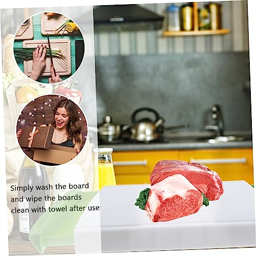 HAKIDZEL Double Drawer Cutting Board Plastic Cutting Board Plastic Containers Desktop Drawers Kitchen Supply Household Kitchen Board Daily Cut Board Accessories Non-slip Drawers Plastic