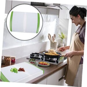 HAKIDZEL Double Drawer Cutting Board Plastic Cutting Board Plastic Containers Desktop Drawers Kitchen Supply Household Kitchen Board Daily Cut Board Accessories Non-slip Drawers Plastic