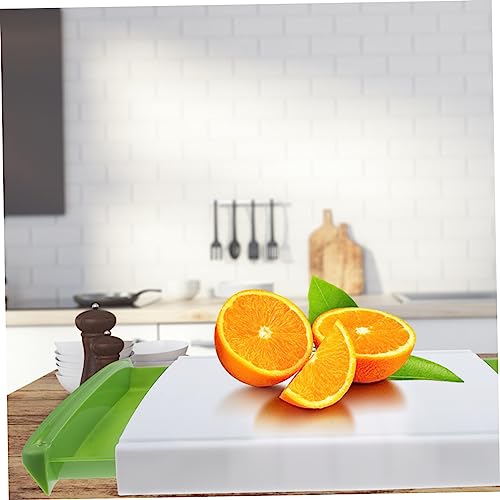 HAKIDZEL Double Drawer Cutting Board Plastic Cutting Board Plastic Containers Desktop Drawers Kitchen Supply Household Kitchen Board Daily Cut Board Accessories Non-slip Drawers Plastic