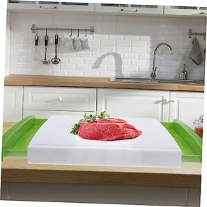 HAKIDZEL Double Drawer Cutting Board Plastic Cutting Board Plastic Containers Desktop Drawers Kitchen Supply Household Kitchen Board Daily Cut Board Accessories Non-slip Drawers Plastic