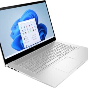 HP Envy 17 Business Laptop 17.3" FHD IPS Touchscreen (300 nits) 12th Generation Intel 12-Core i7-1260P Processor 16GB RAM 512GB SSD Backlit Keyboard Thunderbolt USB-C B&O Win11 Silver + HDMI Cable