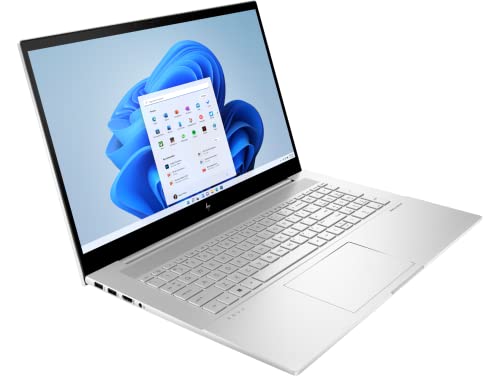 HP Envy 17 Business Laptop 17.3" FHD IPS Touchscreen (300 nits) 12th Generation Intel 12-Core i7-1260P Processor 16GB RAM 512GB SSD Backlit Keyboard Thunderbolt USB-C B&O Win11 Silver + HDMI Cable