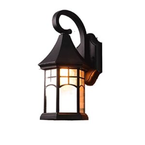 pehub vintage outdoor waterproof and dustproof black wall lamp sconce antique retro staircase hallway exterior wall patio courtyard garden wall lantern wall light exterior light fixture