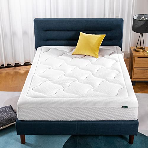 Zinus 8/10/12-inch Cloud Memory Foam Mattress, Pressure Relieving, Bed-in-a-Box & SmartBase Tool-Free Assembly Mattress Foundation / 14 Inch Metal Platform Bed Frame/Underbed Storage, Black, Regular