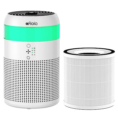 Afloia HEPA Air Purifiers for Bedroom with 7 Colors Light & Afloia Original True HEPA 13 Filter, Compatible with Demi Air Purifier