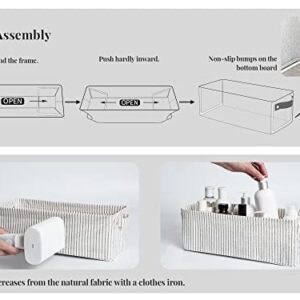 StorageWorks 2-Pack Narrow Storage Bins with 3-Pack Storage Baskets