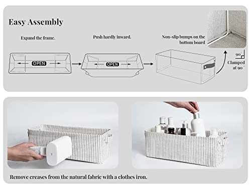 StorageWorks 2-Pack Narrow Storage Bins with 3-Pack Storage Baskets