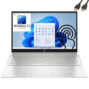 2023 hp pavilion 15 15.6" touchscreen fhd business laptop computer, 12th gen intel 10-core i7-1255u up to 4.7ghz, 16gb ddr4 ram, 512gb pcie ssd, wifi 6, bluetooth 5.3, windows 11 pro, broag hdmi cable