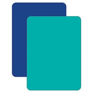 cut n’ funnel blue caraco 2 pack thick multicolor plastic cutting board mats made in the usa bpa & pvc free plastic