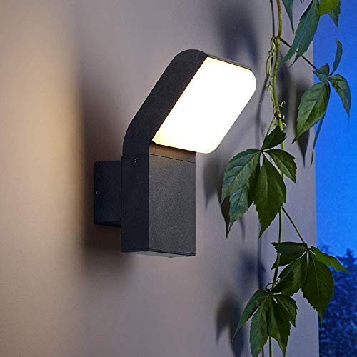 PEHUB Creative Fashion Garden Wall Lantern Outdoor Waterproof Led Wall Lamp Entry Hall Light Outdoor Park Modern Courtyard Balcony Wall Lamp Industrial Sconce Porch Lights Exterior Light Fixture