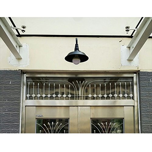 PEHUB Retro Nostalgia Hat Paint Iron Wall Lamp Style Rural Simple Idea Wall Light Outdoor Courtyard Aisle Balcony Villa Outdoor Wall Sconce Exterior Light Fixture