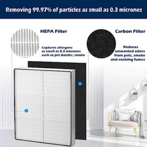 Goodsby Replacement 1x HEPA Filter + 4x Pre Motor Carbon Filters for Whirlpool Whispure AP300 AP350 AP450 AP510 AP51030KB AP45030K WP500 WP1000 Air Purifiers 1183054 1183054K 8171434K