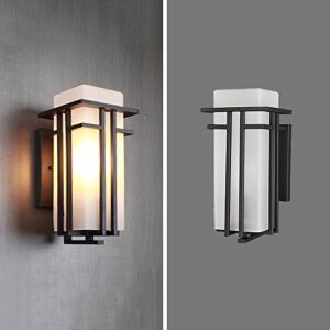 PEHUB Industrial Style Aluminum 1-Light Wall Lamp Wall Lantern Outdoor European Waterproof Outdoor Lighting Wall Sconce Creative Aisle Garden Patio Rainproof Wall Light Exterior Light Fixture (Color