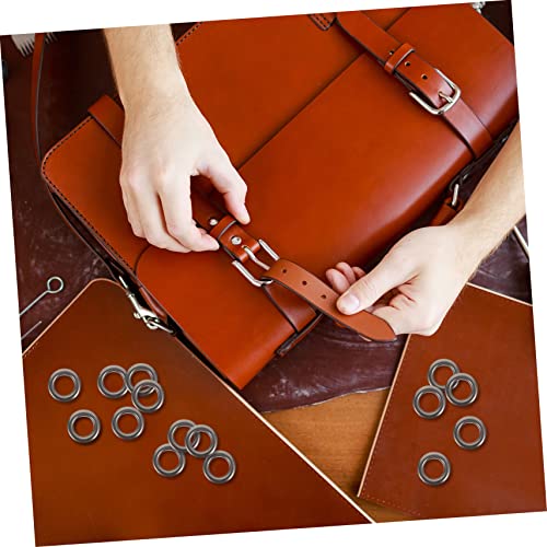 COHEALI 50 Sets Air Eye Button Double Sided Curtains DIY Crafts Piercing Kit Sewing Eyelets Snap Fasteners Kit Grommet Tools Copper Black Bags Piercing Set Button Fastener DIY Kits