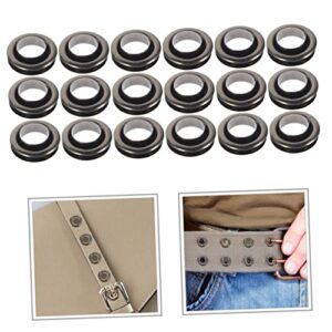 COHEALI 50 Sets Air Eye Button Double Sided Curtains DIY Crafts Piercing Kit Sewing Eyelets Snap Fasteners Kit Grommet Tools Copper Black Bags Piercing Set Button Fastener DIY Kits