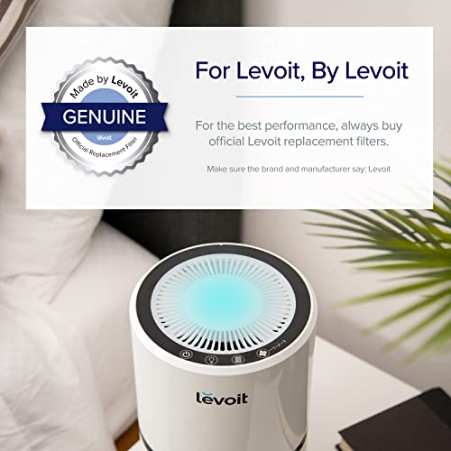 LEVOIT LV-H132 Air Purifier Replacement Filter, 4 Pack & Core 300 Air Purifier Toxin Absorber Replacement Filter, 3-in-1 True HEPA, High-Efficiency Activated Carbon, Core300-RF-TX, 1 Pack, Green
