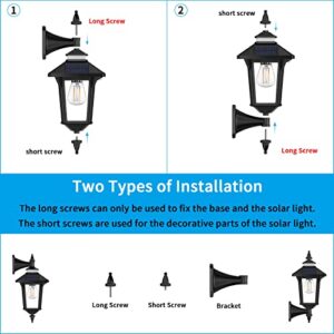 Aqonsie Solar Barn Lights Outdoor with 3 Lighting Modes & Motion Sensor, Elegant Solar Barn Lights Outdoor Waterproof Solar Wall Sconce Lights, Solar Lanterns for Barn Shed Yard Garage Chicken Coop