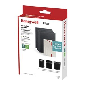 Honeywell HEPA Air Purifier Filter Kit & Honeywell HRF-A100 Air Purifier Pre Kit Filter, 4-Pack & Honeywell HEPA Air Purifier Filter R, 1-Pack for HPA 100/200/300 and 5000 Series