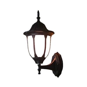 black traditional outdoor wall light lantern with e27 fitting exterior wall sconce vintage outdoor wall lantern aluminum metal wall lamp for front porch yard garage decoration