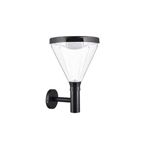 bedroom wall lights, wall sconces, outdoor exterior wall is modern and simple wall lantern solar energy-saving led without wiring wall sconce ip65 waterproof light control patio light pc lampshade ext