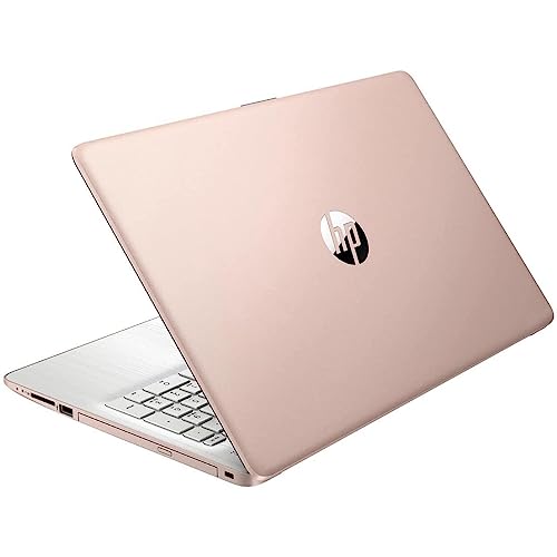 HP 17 17.3" Touchscreen HD+ Laptop Computer, Intel Quad-Core i3-1125G4 up to 3.7GHz (Beat i5-10210U), 8GB DDR4 RAM, 512GB PCIe SSD, DVD, AC WiFi, Bluetooth, Rose Pink, Windows 11 S, BROAG HDMI Cable