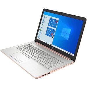 HP 17 17.3" Touchscreen HD+ Laptop Computer, Intel Quad-Core i3-1125G4 up to 3.7GHz (Beat i5-10210U), 8GB DDR4 RAM, 512GB PCIe SSD, DVD, AC WiFi, Bluetooth, Rose Pink, Windows 11 S, BROAG HDMI Cable