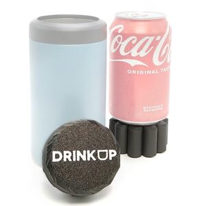 drinkup (2 pack) 12oz can adapter for 16oz can coolers - for yeti miir camelbak rtic 16oz can cooler, colster or insulator for tallboys - spacer extension for 16oz can coolers use 12oz cans in them.