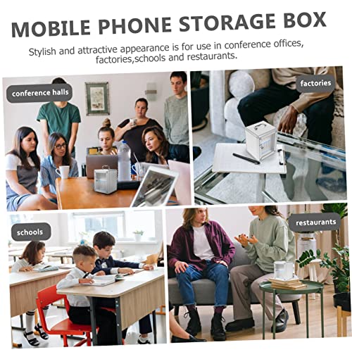 MAGICLULU Mobile Phone Safe Metal Storage Cabinet Lockers for Employees Metal Storage Shelves Cell Phone Storage Box Storage Box for Mobile Phone Locker Storage Cabinet for Classroom Metal