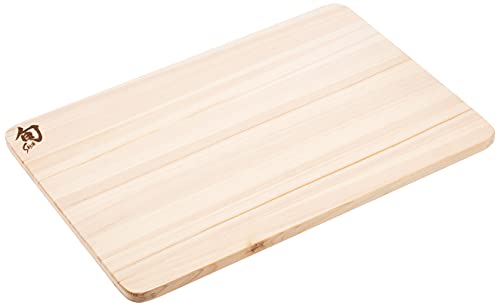 Shun Cutlery Large Hinoki Cutting Board, 17.75" x 11.75" Large Wood Cutting Board, Medium-Soft Wood Preserves Knife Edges & Cutlery Medium Hinoki Cutting Board