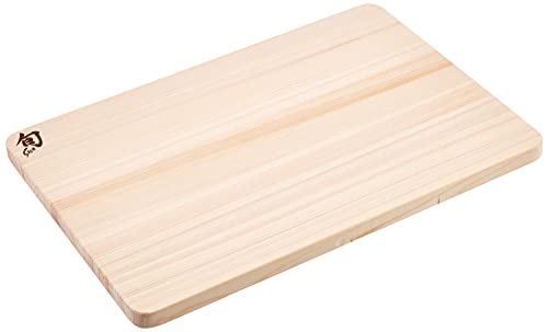 Shun Cutlery Large Hinoki Cutting Board, 17.75" x 11.75" Large Wood Cutting Board, Medium-Soft Wood Preserves Knife Edges & Cutlery Medium Hinoki Cutting Board