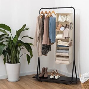 StorageWorks 3-Pack Closet Storage Bins with 6-Shelf Hanging Closet Organizer